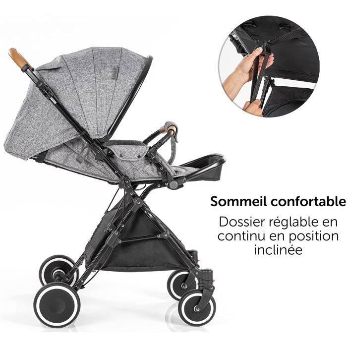 Poussette guidon réversible discount