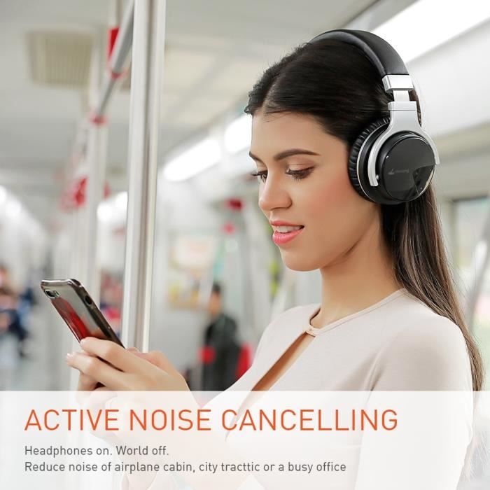 Casque audio Meidong E7B Bluetooth Suppression du bruit Sans fil Noir Cdiscount TV Son Photo