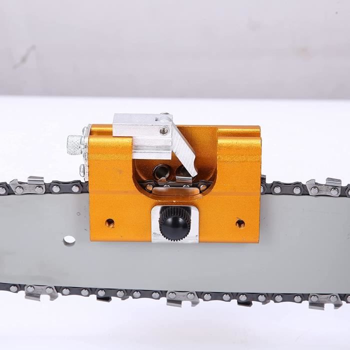 Affûteur de tronçonneuse Portable léger manivelle gabarit d'affûtage de  chaîne pour scies électriques (gris) Haute Qualité - Cdiscount Jardin