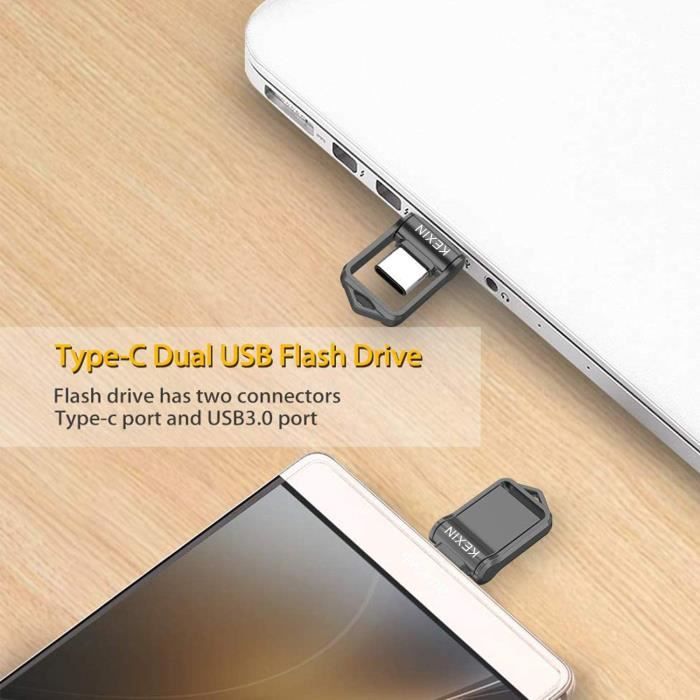Clé USB 32 GO 2 en 1 Type C USB 3.0 Flash Drive OTG Pour Android  Smartphones Tablettes & Pcs Avec Port TYPE-C & USB 100 % Réel 3.0 -  Cdiscount Informatique