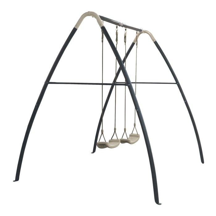 Portique balancoire 6 en 1 balançoire enfant en métal multicolore Portique balancoire 6 en 1 balançoire enfant en métal multicolore
