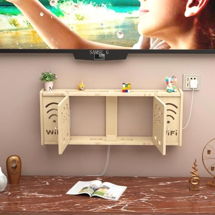 Decoder Modem Organiser Etagere Pour Decodeur Et Box Rangement Box Internet Routeur Wifi ...