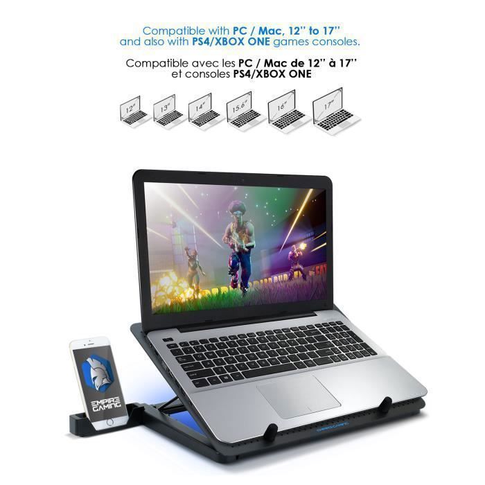 TopMate C11 Refroidisseurs PC Portable, Ventilateur PC Portable de Jeu