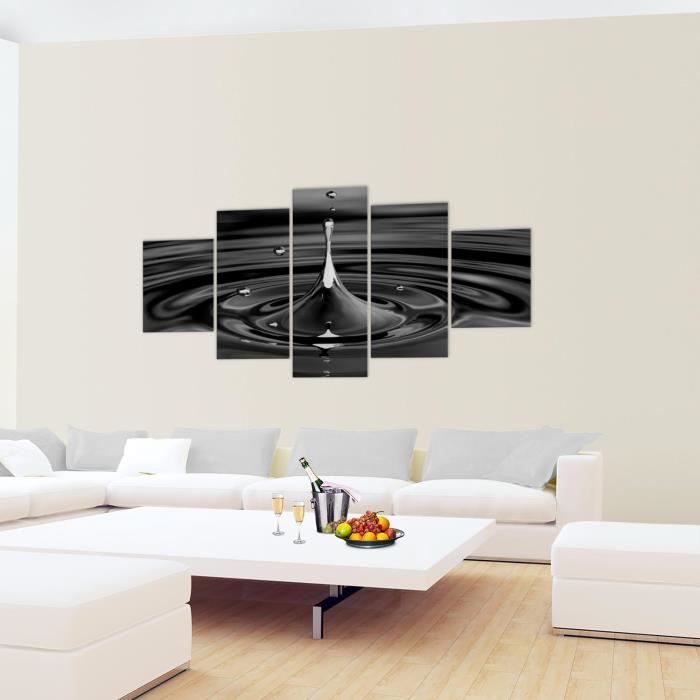 Cadre Photo Décoratif Tulup 30x20 Cm - Motif Gouttes D'eau Bleu - MDF Moderne - Neuf