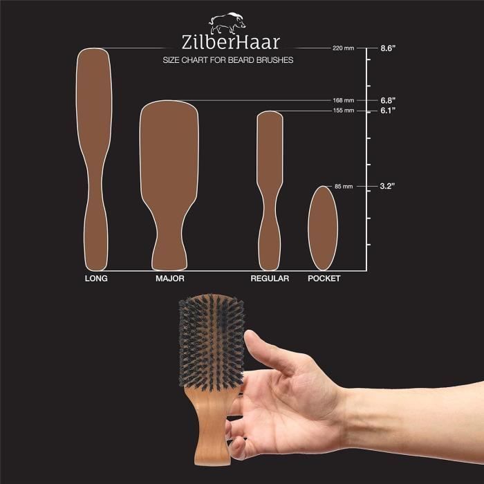 Brosse à Cheveux En Bois De Cerisier Dr. Dittmar - Soies De Porc Moyennement Dures