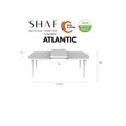 Table Extensible Atlantic 6/12 personnes couleur Blanc - SHAF - Design - Plastique - Résine-3