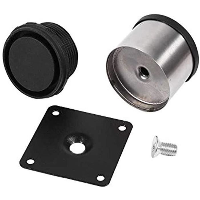 4Pcs Pieds De Meubles Réglables Inoxydable, Ronds Métal Pied D'armoire