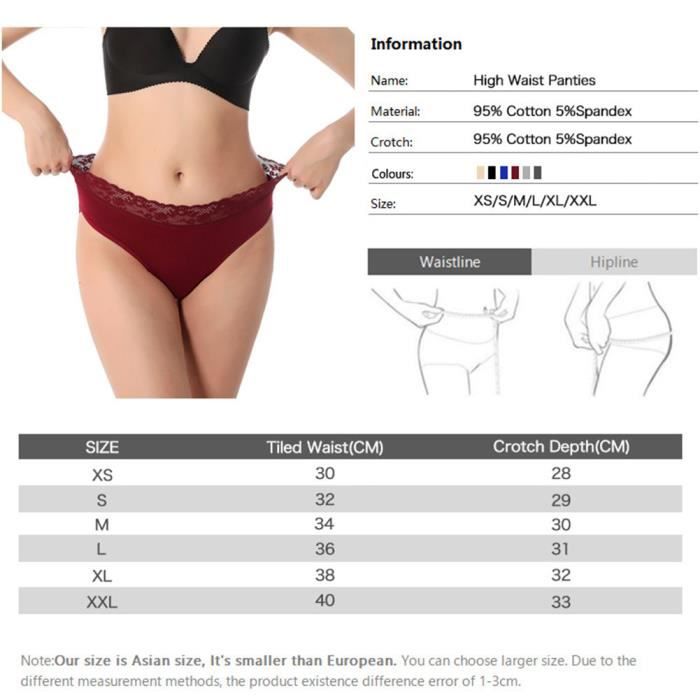 Taille des slips femme hotsell