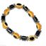 Bracelet rouge Noir Perles enfant 12,7/ cm Plaqu/é or 18/ carats protection contre le mauvais /œil