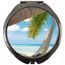 Miroir De Poche Rond Plage Paradisiaque Avec Un Hamac 12