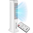 refroidisseur d'air - TECTAKE - climatiseur portable - ALASKA 4 en 1, réservoir 5 l, 3 modes, 3 vitesses - blanc, 23 x 29 x 86,5 cm