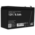 GreenCell®  Rechargeable Batterie AGM 12V 8,5Ah accumulateur au Gel Plomb Cycles sans Entretien VRLA Battery étanche Résistantes-0