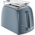 Russell Hobbs 21644-56 Toaster Grille-Pain Texture Fentes Larges - Gris-0