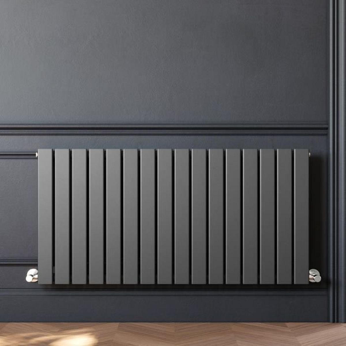 Sirhona Radiateur Eau Chaude Mural Radiateur Horizontal Central Eau Radiateur A Eau Chaude En Acier Gris Anthracite 60x120 Cm 16 Cou Cdiscount Bricolage