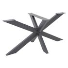 ML-Design Pied de Table Spider 78x71x150 cm, Structure en Croix, Anthracite, en Métal, Revêtement en Poudre, 150 kg