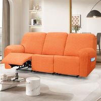 Housse Canapé Relax 3 Places,Housses de canapé Housse de chaise longue shiwares sofa Cover orange