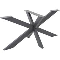 Pied de Table Spider - ML-Design - 78x71x150 cm - Métal Anthracite - Capacité 150 kg