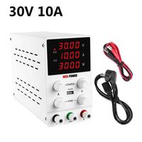 30V 10A - alimentation électrique de laboratoire réglable, 30V, 10a DC, affichage à 4 chiffres, régulateur de