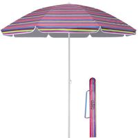 Kingsleeve Parasol inclinable Parasol de jardin avec protection UV50+ Parasol de plage réglable 180 cm multicolore