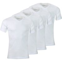 ATHENA Lot de 4 tee-shirt  col V Eco Pack Blanc HOMME