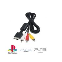 Cable video pour consoles Sony Playstation PS1 PS2 PS3 cordon RCA