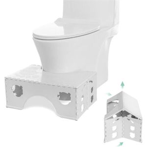 TNBRUA Tabouret de toilette pliable, antidérapant, robuste, léger, anti-constipation, naturel et confortable, tabouret pour enfants et adultes, KZDMTD-001