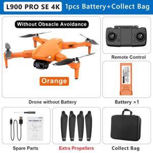 DRONE Sac 4K-1B orange-Drone GPS L900 PRO, caméra 4K HD 
