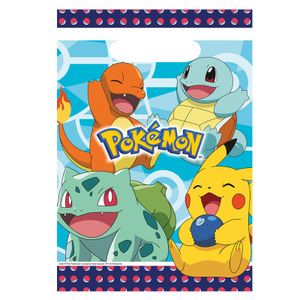 POCHETTE CADEAU Pokémon: Lot de 8 sachets de fête pour Anniversair