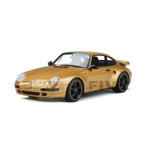 VOITURE - CAMION Voiture Miniature de Collection - GT SPIRIT 1/18 - PORSCHE 911 Turbo S Project Gold - 2018 - Gold - GT836