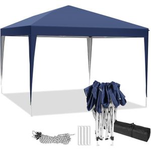 Auvent Imperm/éable et Pieds T/élescopiques VonHaus Tonnelle Grise de Qualit/é Sup/érieur 3 M x 3 M avec Pieds Lest/és