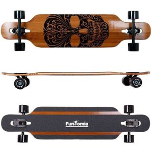 ABEC-11 FunTomia Drop Through Longboard//Bamboo ou 9 plys en /érable Canadien//Roues 70x51mm
