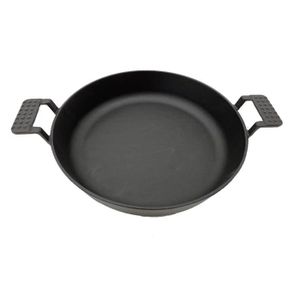 USTENSILE Sauteuse en Fonte pour barbecue - BRASERO - FlexiGrill - Barbecue Gaz Emma 32,4 cm Noir