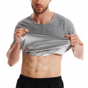 TOP DE SUDATION Sudation de Top Hommes T-Shirt Manche Courte Aminc