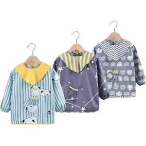 Jinlaili 2PCS Tablier de Peinture pour Enfant 3-8 ans Garçons Filles,  Imperméable Blouse Peinture Enfant, Tablier Peinture avec 3 Poches et  Manches Longues pour L'école Activités Peinture Coloriage : : Jeux  et