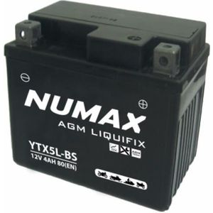 BATTERIE VÉHICULE Batterie moto Numax Premium AGM YT5LBS 12V 5Ah 70A