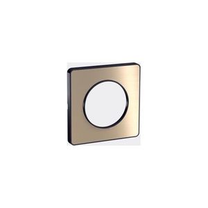 PLAQUE DE FINITION plaque schneider electric odace touch - 1 poste - bronze brossé - liseré anthracite