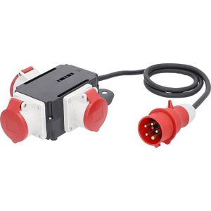 MULTIPRISE As \ Adaptateur secteur-distributeur Schwabe Mixo Neckar \ Fiche Cee avec câble en caoutchouc de 1,5 M et 3 prises Cee \ Robu[D1796]