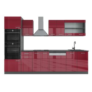 Cuisine Intégrée R-LINE 200 Cm - Bloc Cuisine Vicco, Blanc/anthracite