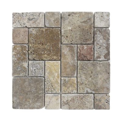 Plaque De Mosaïque En Travertin Beige - Autocollante, 200-M42_b