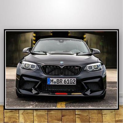 Affiche de peinture de voiture de Super course BMW Power M3 E30 NT022,  Collection rétro, toile d'art m 16x24 (No frame) -THJR51773 - Cdiscount  Maison