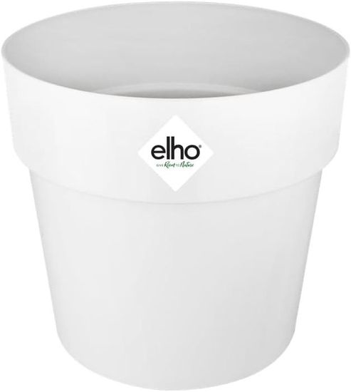 Pot De Fleurs Intérieur Elho Brussels Orchidée – 13 X 11,5 Cm, Blanc, Plastique Recyclé, Avec Trou D’évacuation - 3