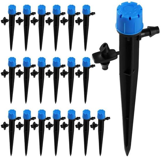 Pack 2 Arroseurs Rotatifs 360° En Alliage De Zinc – Irrigation Jardin, Pelouse, Verger – Jet Doux Et Uniforme Jusqu'à 8 M