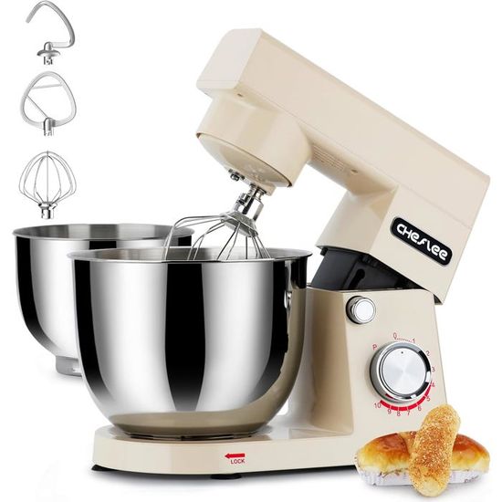 Robot Pâtissier Multifonction 500W - Bol 3.5L, 5 Vitesses (Neuf, Sans Marque)