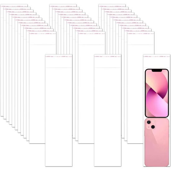 Sachets Plastiques Transparents Auto-Adhésifs 100 Pièces - 10 X 30 Cm Pour Rangement Petits Objets