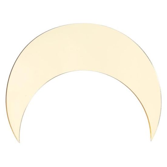 Autocollant Mural Lune Phosphorescente Dorée - 20 Cm Rond - Brille Dans Le Noir Décoration Chambre