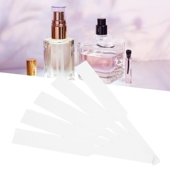 SPR Bandelettes de test d'aromathérapie 100 feuilles de bandelettes de test  de parfum jetables blanc blanc portable bandes AB077