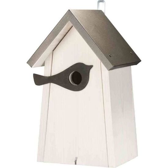 Nichoir à Oiseaux En Bois Rustique Résistant Intempéries - Nid Suspendu Pour Jardin Balcon Terrasse