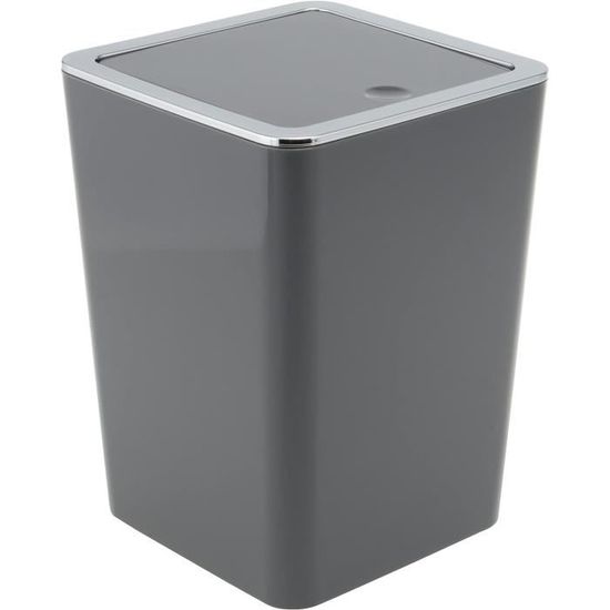 Poubelle Denox DEN131 30L Avec Couvercle Basculant - Anthracite 350x280x530mm