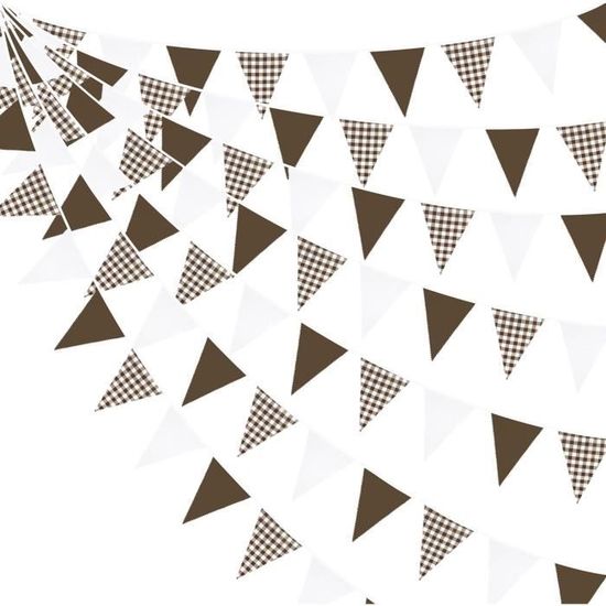 Guirlande De Fanions En Tissu Roba Little Stars - 12 Drapeaux Triangles, 2m, Décoration Chambre Bébé Et Enfant Gris