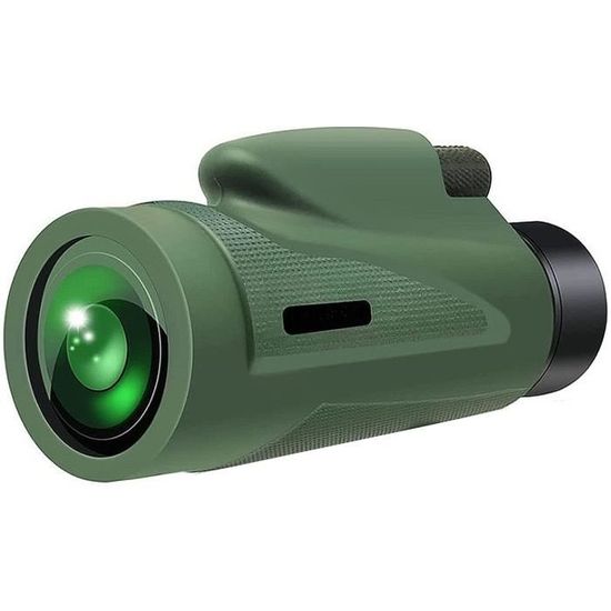 Monoculaire Zoom 10-300x40 Mm - Prisme BAK4, étanche, Avec Revêtement Vert - Pour Observation Oiseaux, Chasse, Randonnée